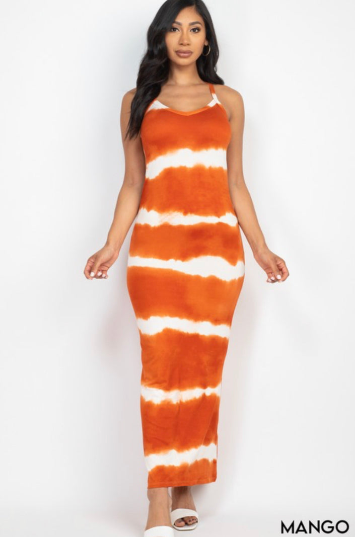 Mango Madness Tie-Dye Maxi Dress House Of Fiyah Mango Madness Tie-Dye Maxi Dress House Of Fiyah