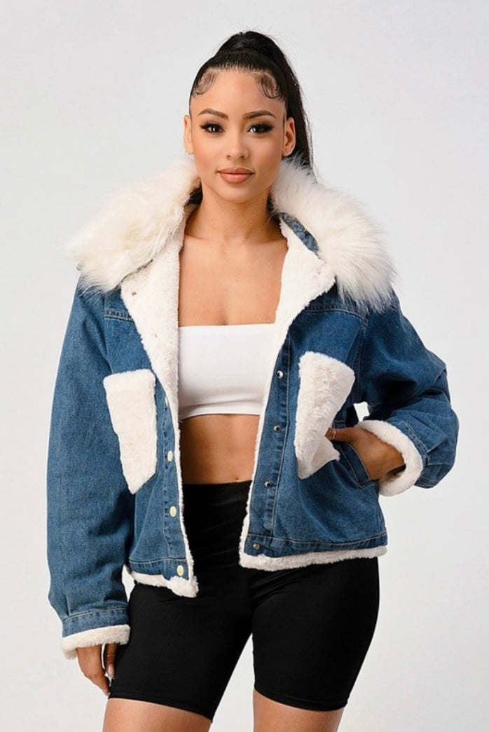 Faux Real Denim Jacket – House Of Fiyah