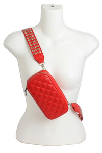 QUILTED FANNY PACK CROSSBODY BAG