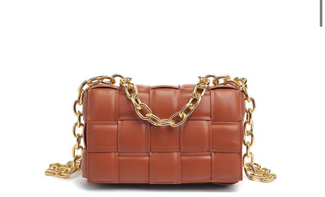 Athina Quilt Chain Link Bag